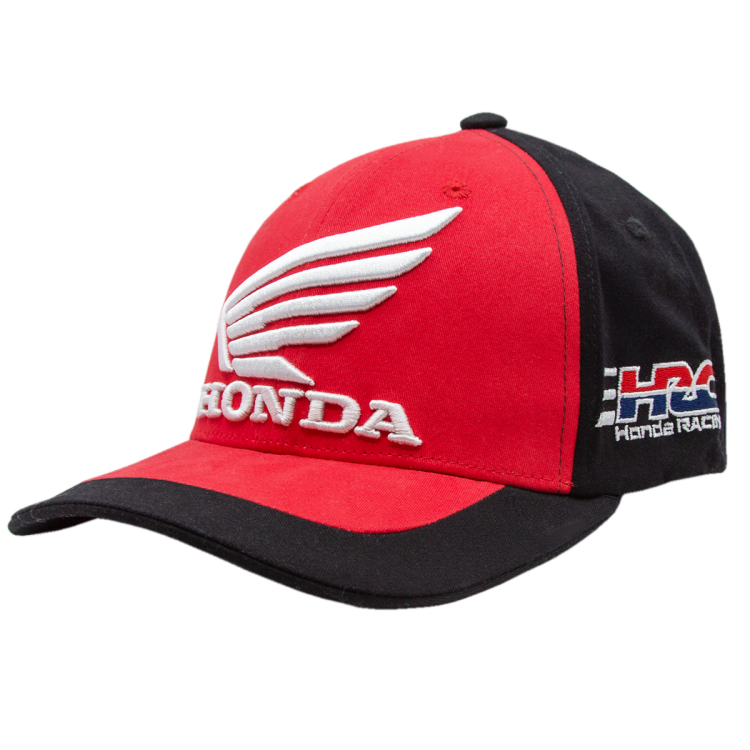 Honda HRC TrueTimber Red and Black Stretch Fit Cap - White Logo