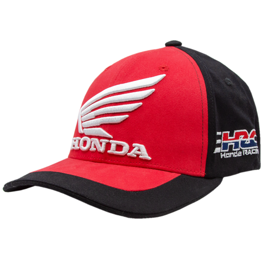 Honda HRC TrueTimber Red and Black Stretch Fit Cap - White Logo