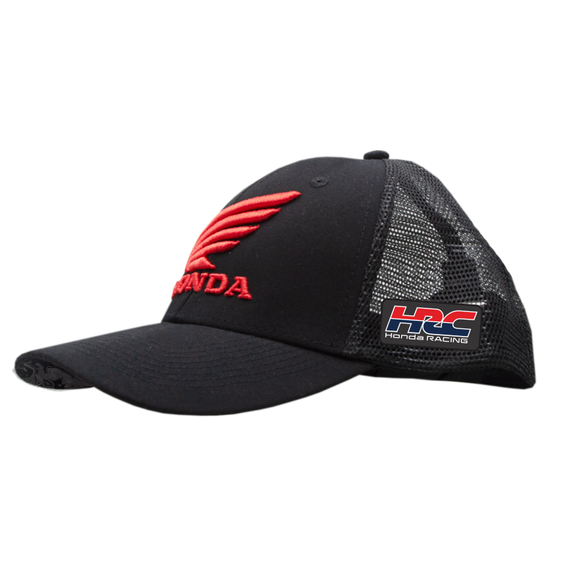 Honda HRC TrueTimber Black Mesh Back Cap - Red Logo