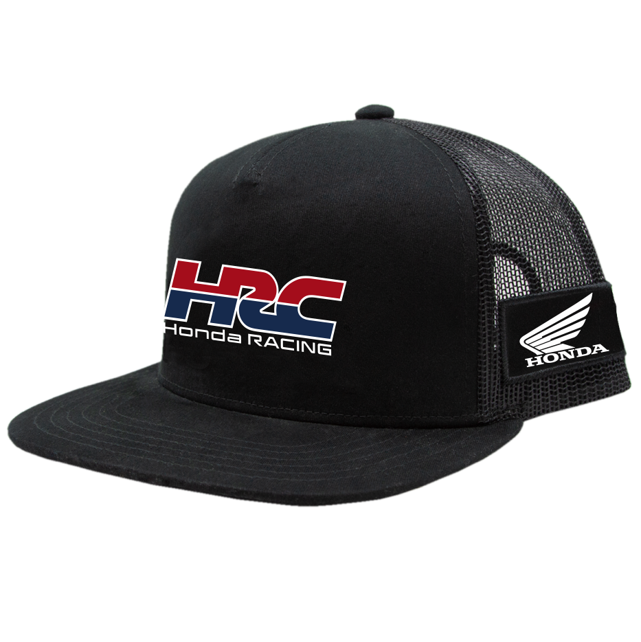 ◆HONDA MOTORCYCLE◆ Honda Stripe Mesh CapBlack Mesh Hats- Solid Colors- Black I TrueTimber and Honda – The