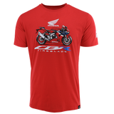 Honda Fireblade DuraSoft SS Tee w/Multicolor Logos