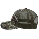 Honda Atera Camo/Canteen Green Mesh Back Cap with Leather Honda Logo Patch