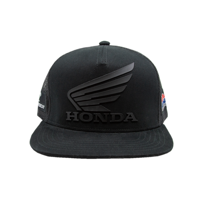 Honda HRC TrueTimber Black Flat Bill Mesh Back Cap