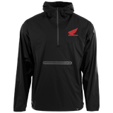Honda TrueTimber Black Hytek 1/4 Zip Jacket with Red Honda Patch Logo