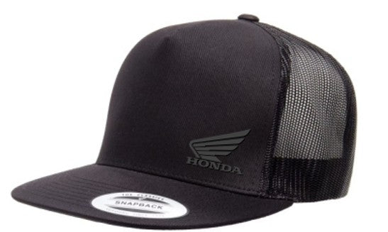 Honda Flat Bill Cap - Black