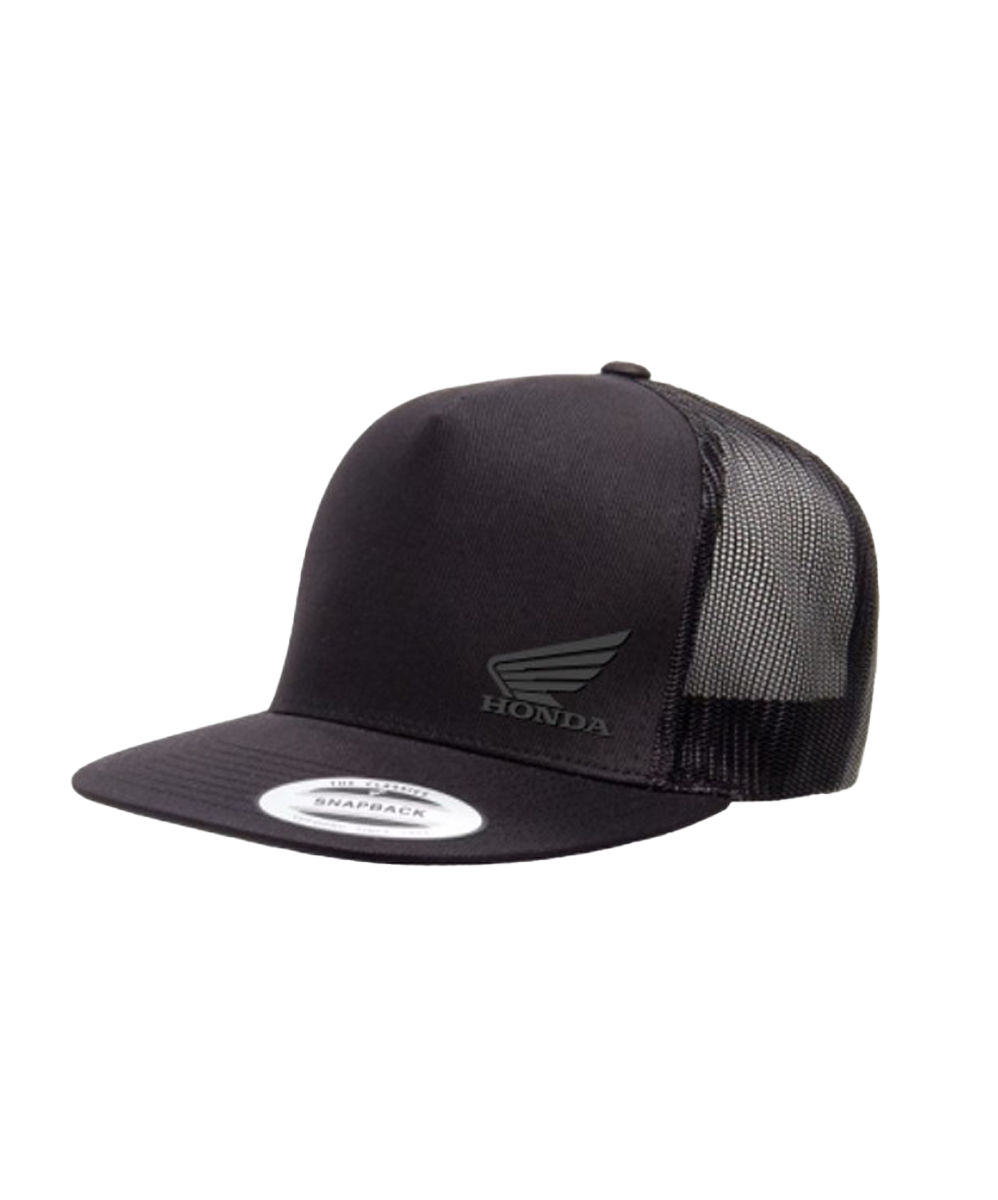 Honda Flat Bill Cap - Black