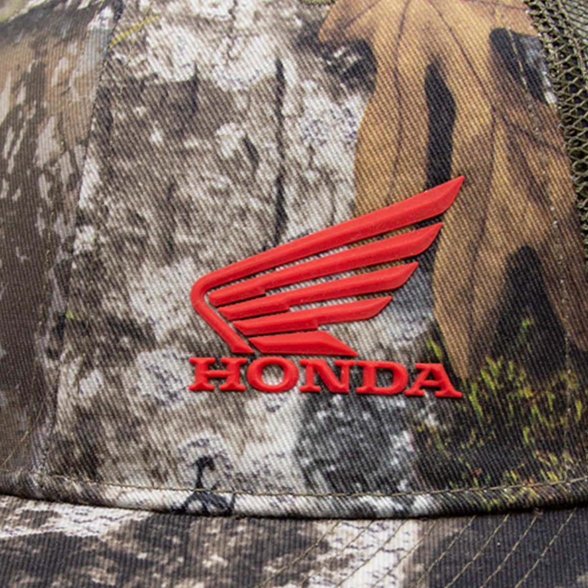 Honda TrueTimber Atera Camo/Canteen Green Mesh Back Cap - Red Logo