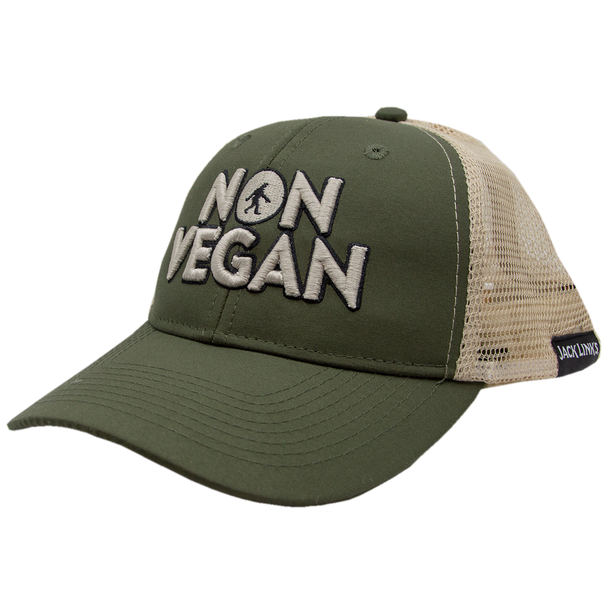 Jack Link's Non Vegan Hat - Olive/Cream