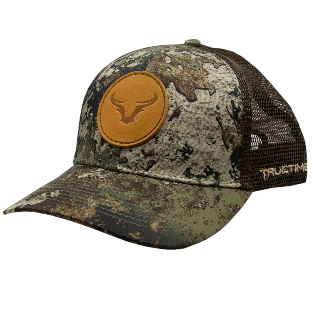 Jack Link's Leather Steer Horn Patch Hat - Strata Camo