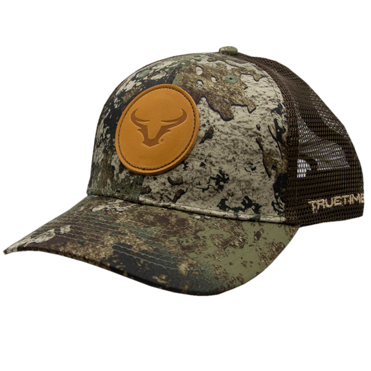 Jack Link's Leather Steer Horn Patch Hat - Strata Camo