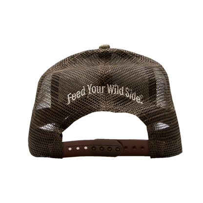 Jack Link's Leather Steer Horn Patch Hat - Strata Camo