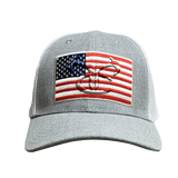 TrueTimber Americana Flag Mesh Back Cap - Heather Gray/White