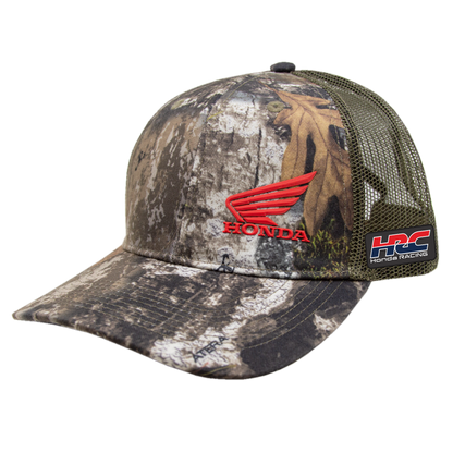 Honda TrueTimber Atera Camo/Canteen Green Mesh Back Cap - Red Logo