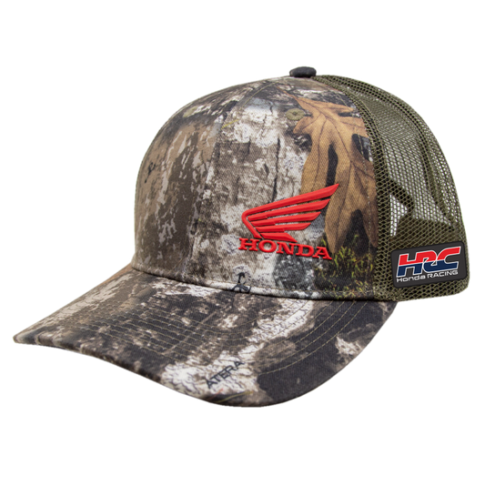 Honda TrueTimber Atera Camo/Canteen Green Mesh Back Cap - Red Logo