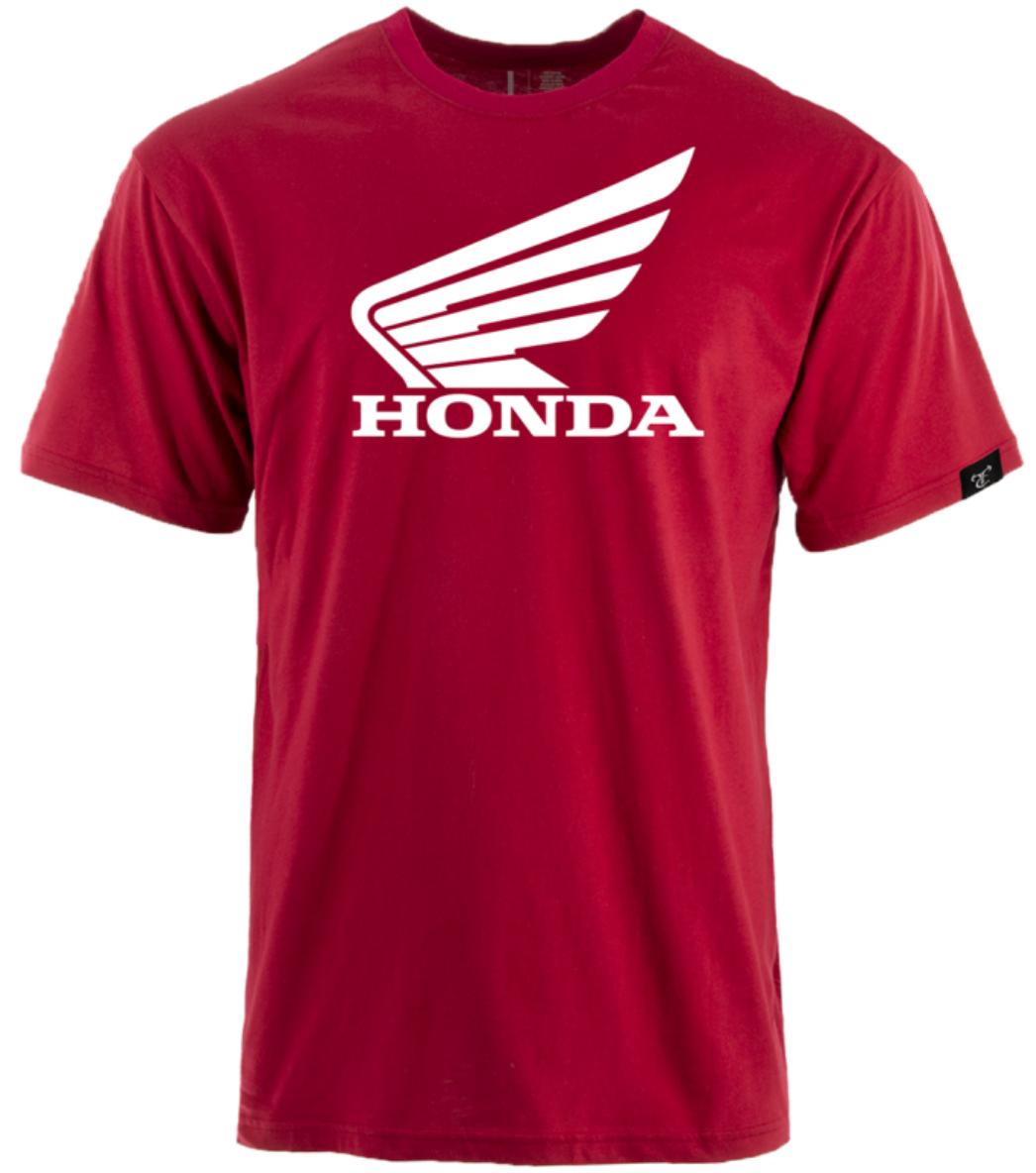 Honda TrueTimber Red Short Sleeve Tee - White Logo