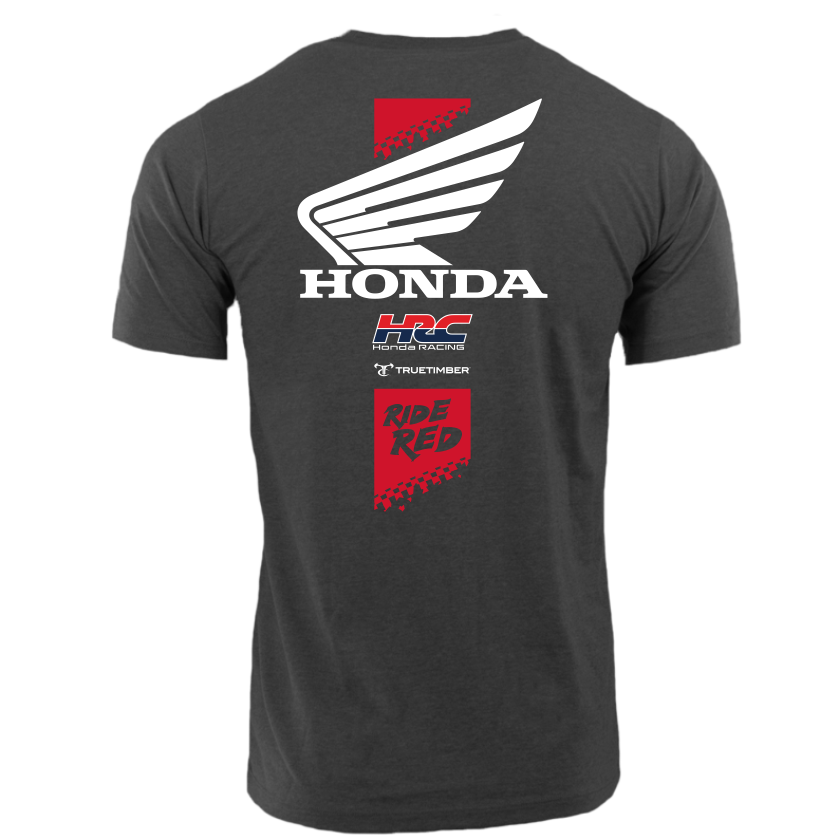 Honda TrueTimber Charcoal Heather Stripe Short Sleeve Tee