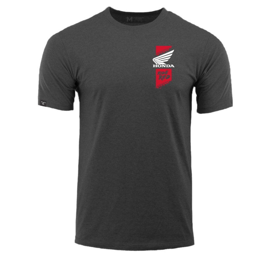 Honda TrueTimber Charcoal Heather Stripe Short Sleeve Tee