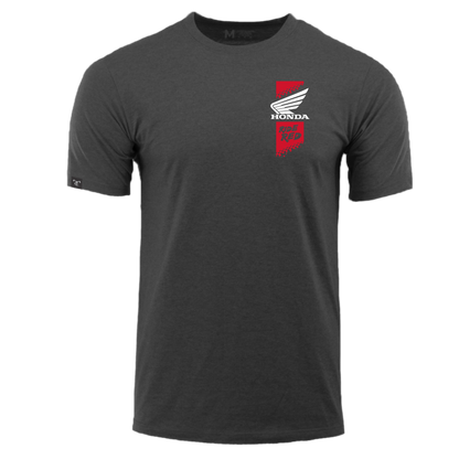 Honda TrueTimber Charcoal Heather Stripe Short Sleeve Tee