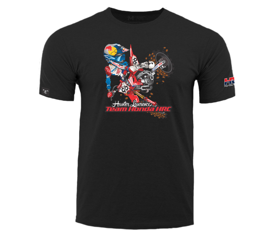 Honda HRC TrueTimber Hunter Lawrence Black Short Sleeve Youth Graphic Tee