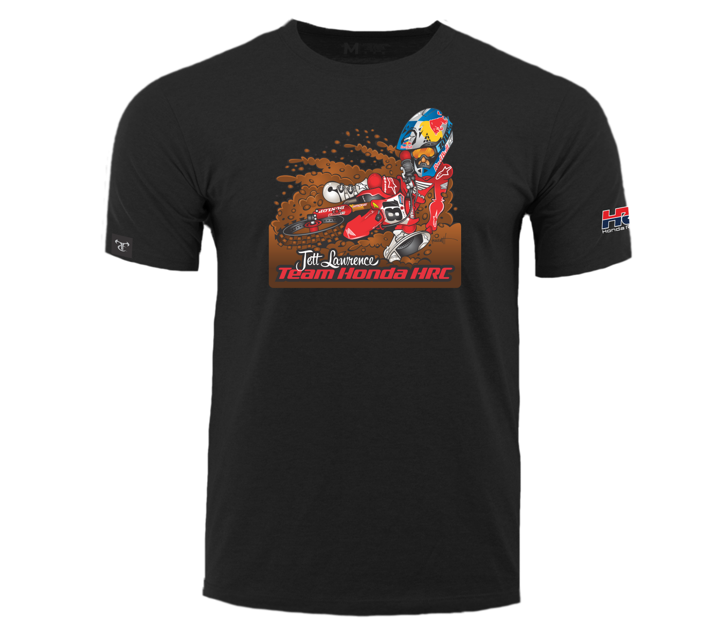 Honda HRC TrueTimber Jett Lawrence Black Short Sleeve Youth Graphic Tee