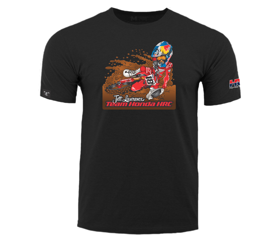 Honda HRC TrueTimber Jett Lawrence Black Short Sleeve Youth Graphic Tee