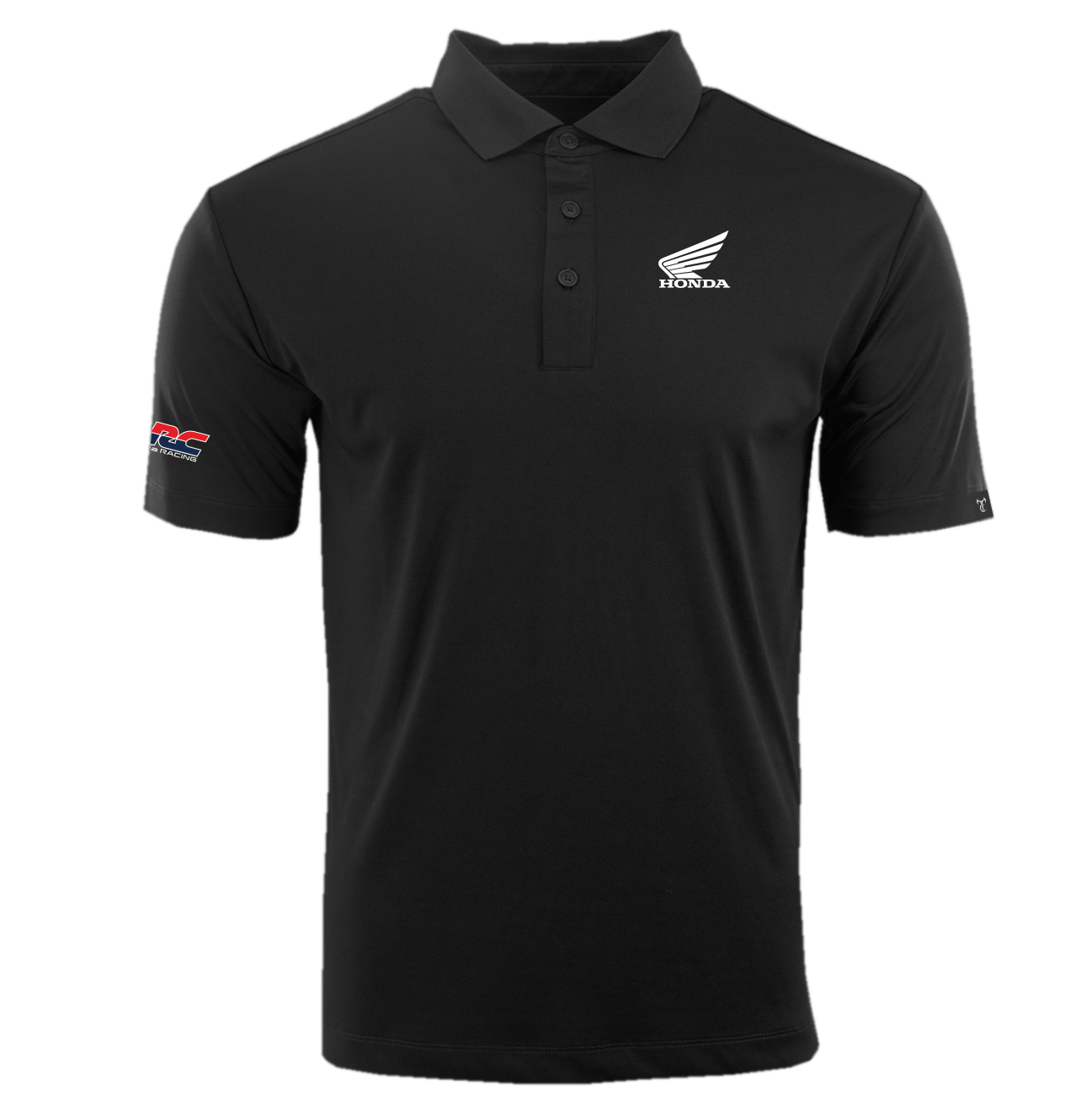 Honda TrueTimber Black Performance Polo - White Logo