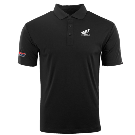 Honda TrueTimber Black Performance Polo - White Logo