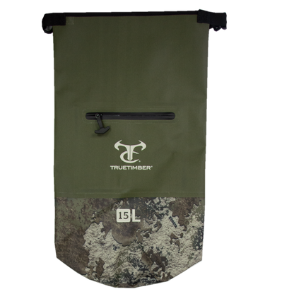 15L Round Dry Bag - Olive/Strata