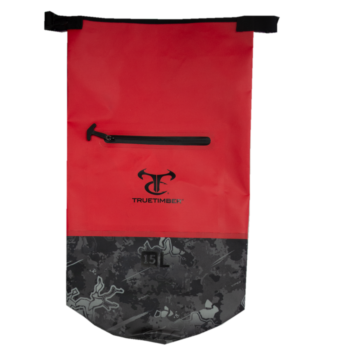 15L Round Dry Bag - Red Hot/Viper Urban