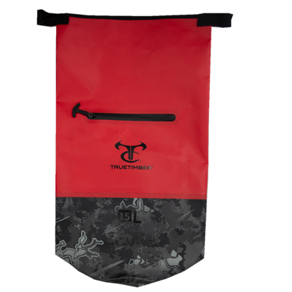 15L Round Dry Bag - Red Hot/Viper Urban