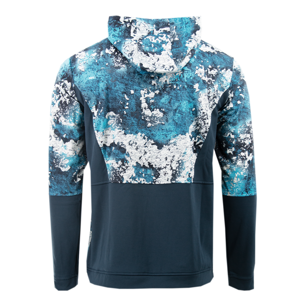 Full Zip Performance Hoodie Steel Blue Rift The Official