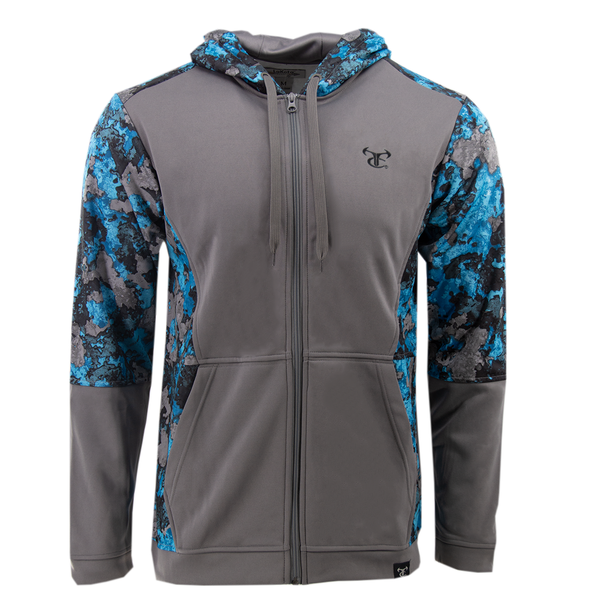 Full Zip Performance Hoodie - December Sky/RipTide