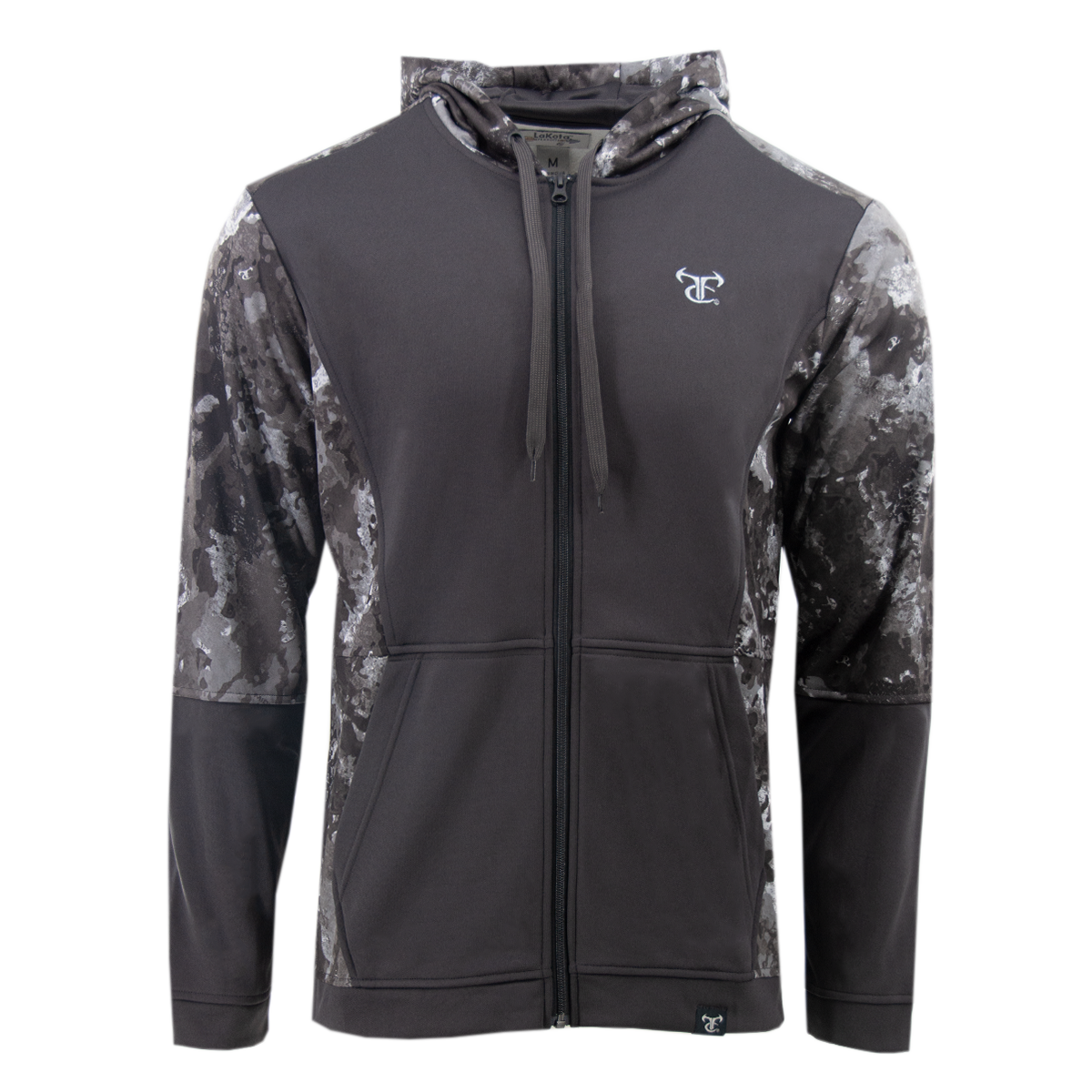 Full Zip Performance Hoodie - Black/Midnight Camo