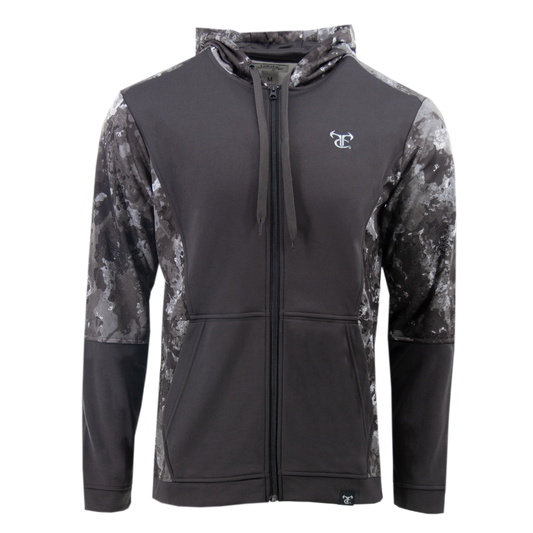 Full Zip Performance Hoodie - Black/Midnight Camo