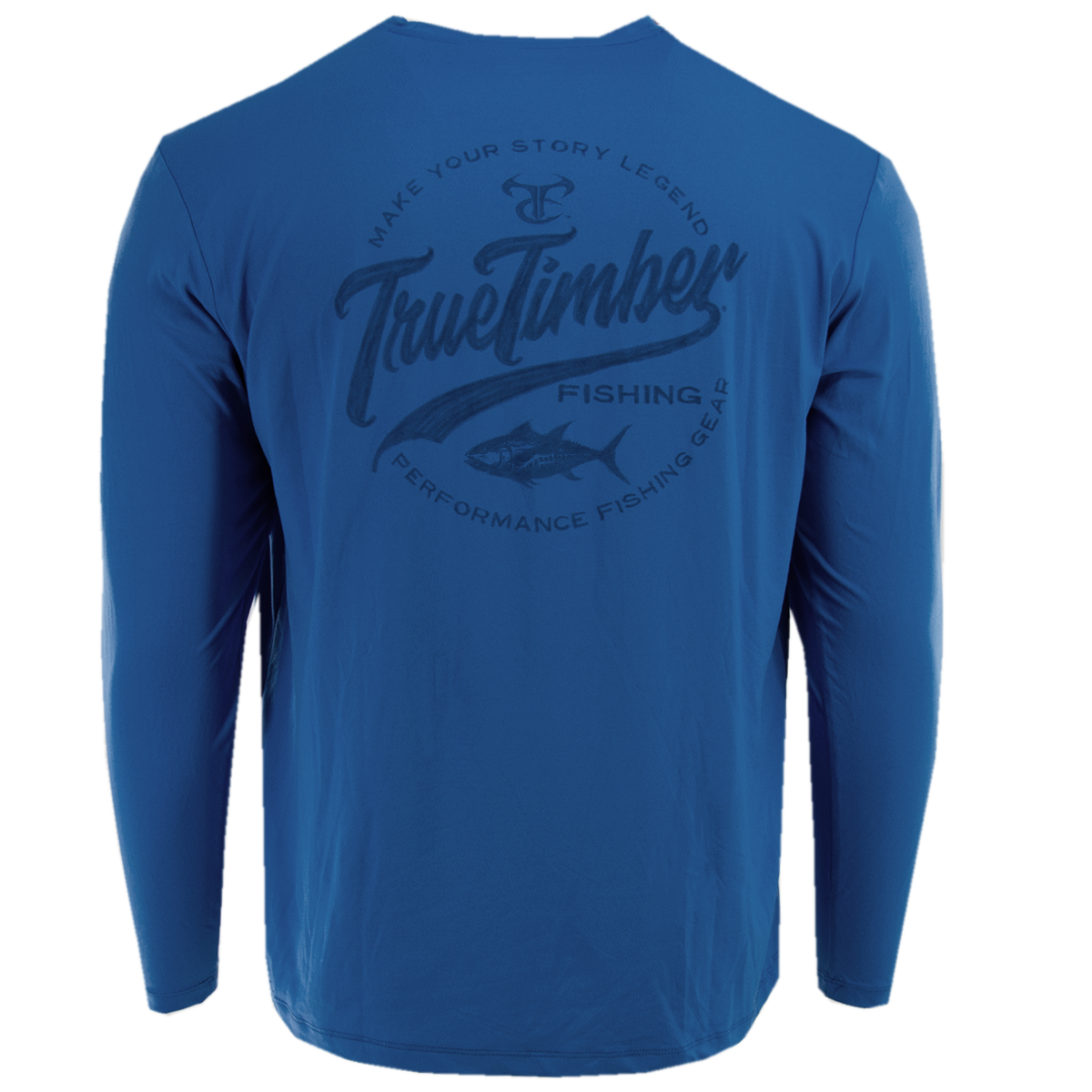 Strong Blue LS Performance Fishing Shirt