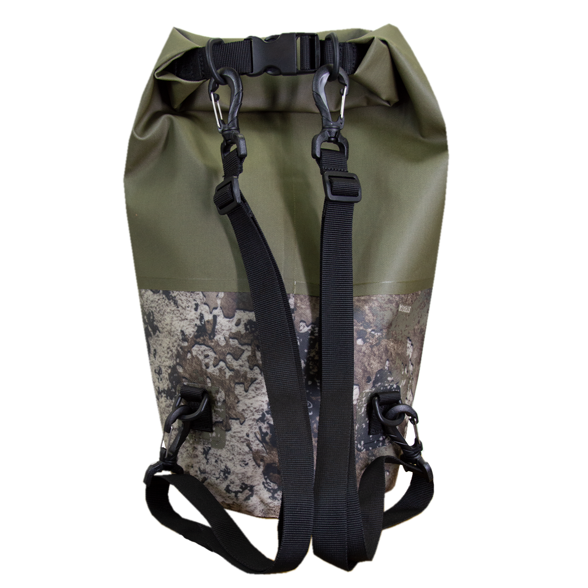 15L Round Dry Bag - Olive/Strata