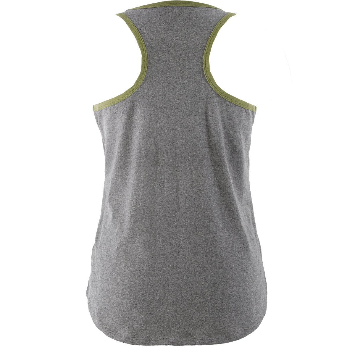 Ladies Run the Woods Tank - Heather Gray/Olive