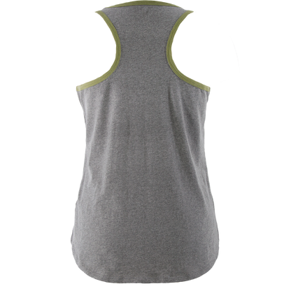 Ladies Run the Woods Tank - Heather Gray/Olive