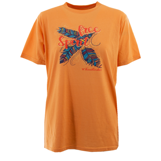 Ladies Free Spirit Tee - Papaya