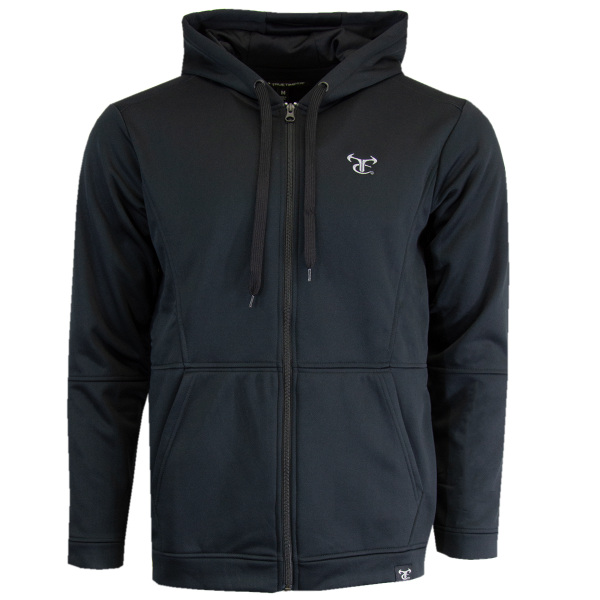 Full Zip Performance Hoodie - Black