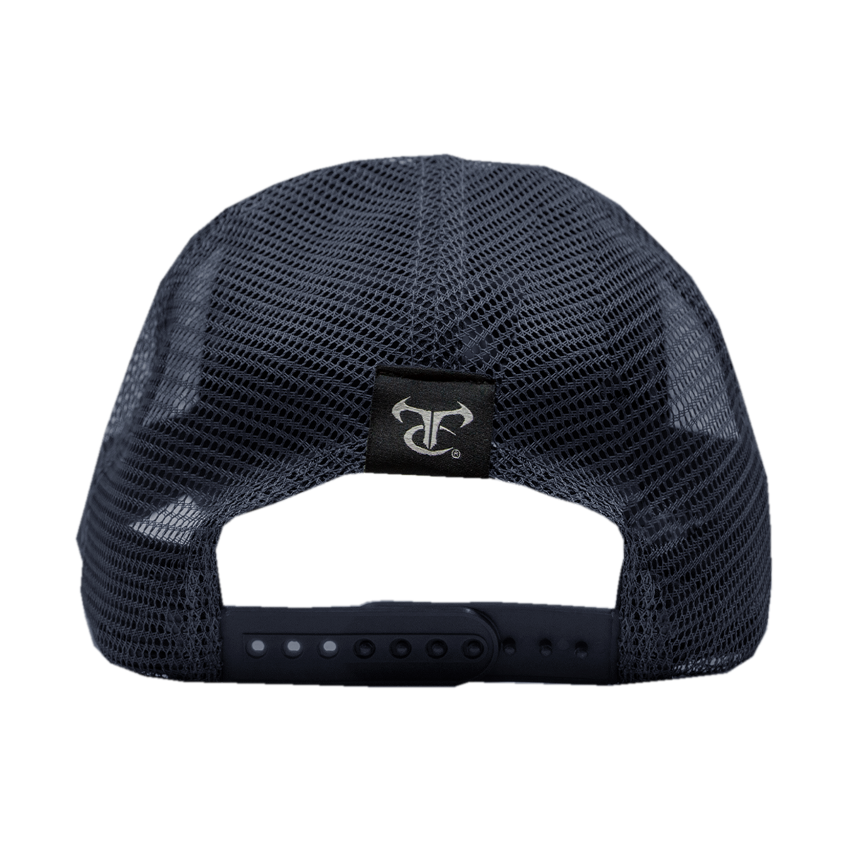 Navy Mesh Cap with Gray Patch