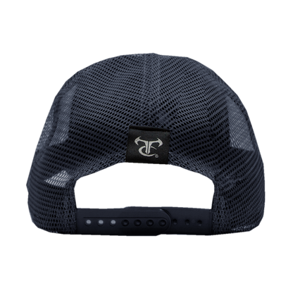 Navy Mesh Cap with Gray Patch