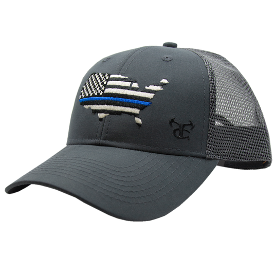 USA Blue Line Flag Cap