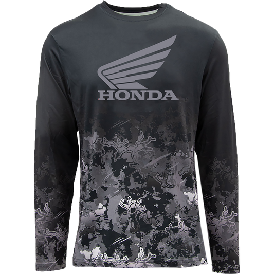 Honda TrueTimber Viper Urban Long Sleeve Performance Tee - Gray Logo