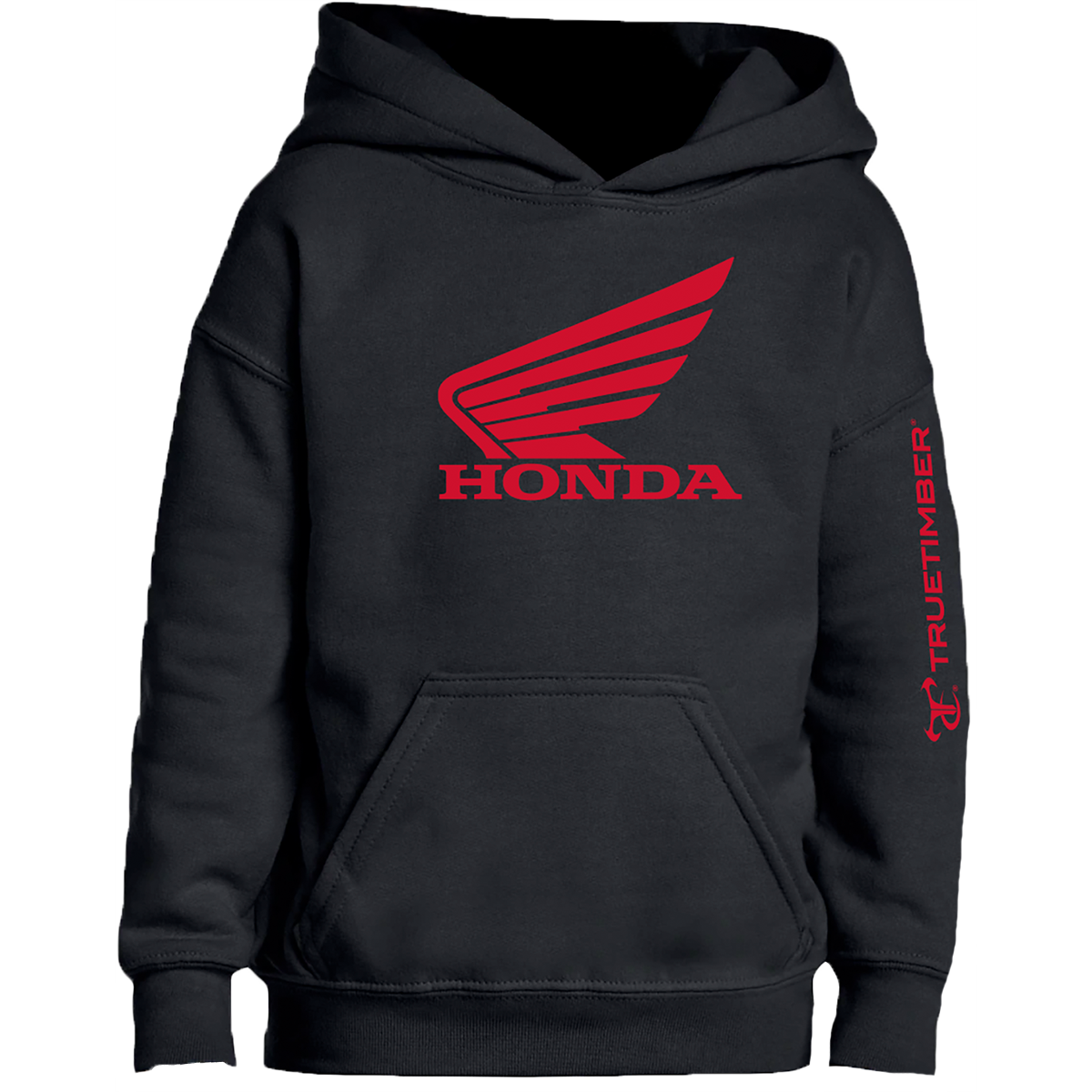 Honda TrueTimber Youth Pullover Hoodie - Black/Red