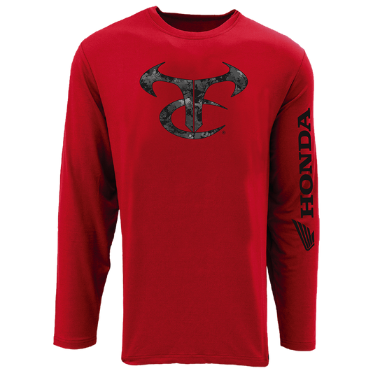 Honda TrueTimber Performance Long Sleeve Shirt - Red/VU