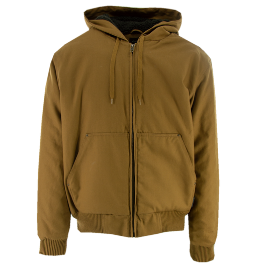 10 - Stone Hooded Jacket - Bronze Brown