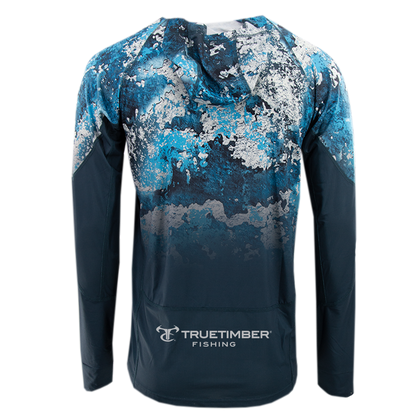 SightCast All-in-One Gradient Hoodie - Rift Camo/Steel Blue