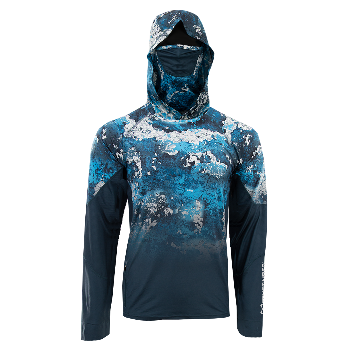 SightCast All-in-One Gradient Hoodie - Rift Camo/Steel Blue