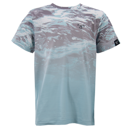 Youth SS Gradient Crew - Kenai Aqua/Sky Blue